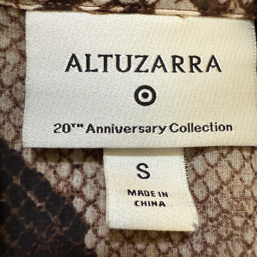 Altuzarra Brown Snake Print Top - Picture 2 of 4